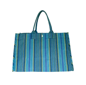 East West Bag Basics- HAPPY BLUE Stripes