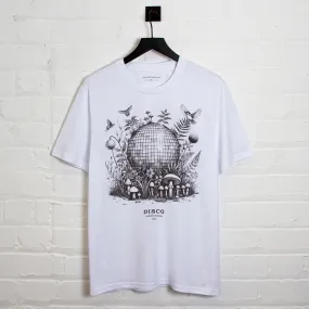 Ecology Disco Labs NYC Front Print - Tshirt - White