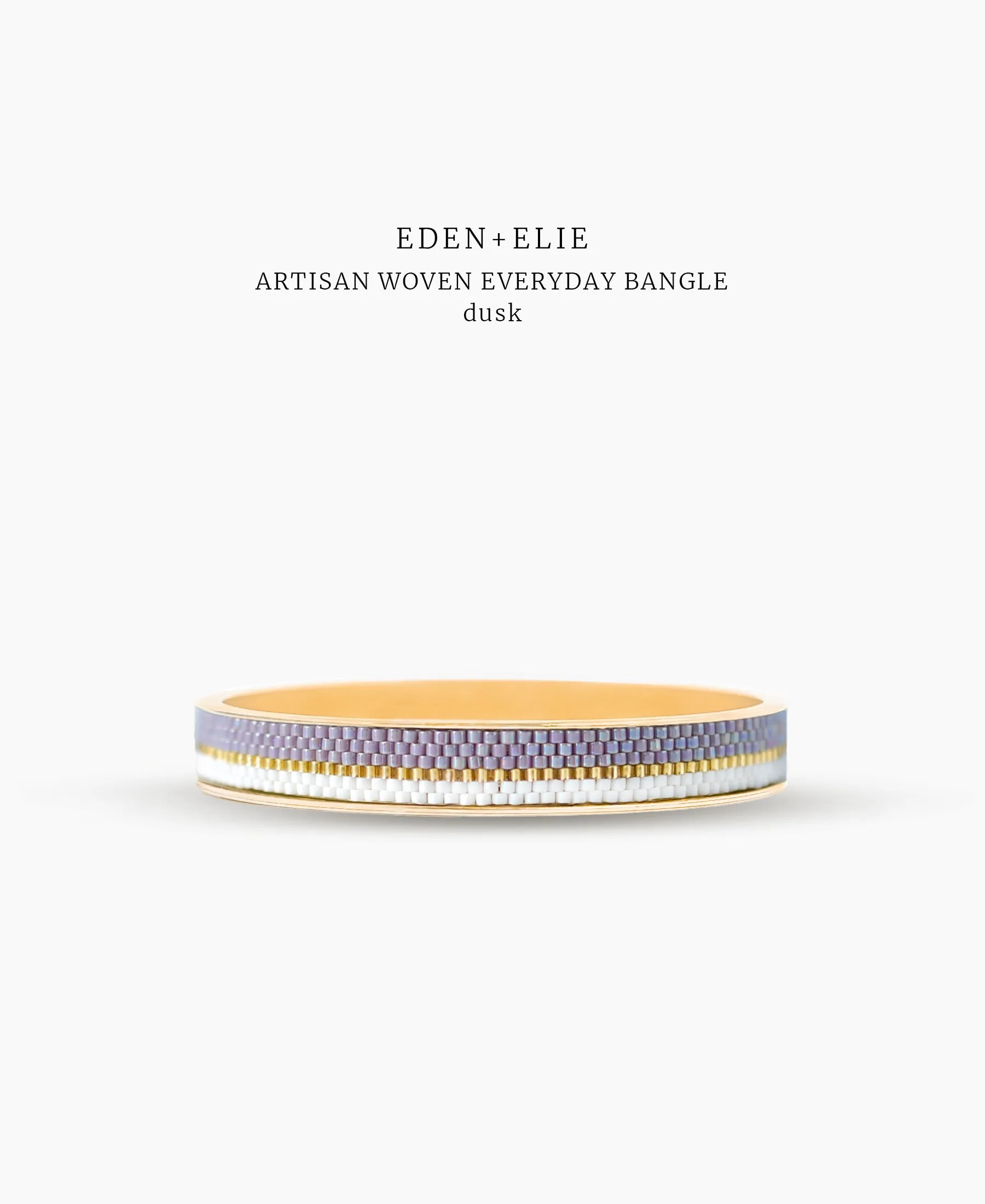 EDEN   ELIE Everyday gold narrow bangle - dusk