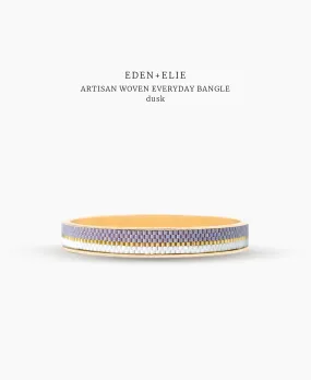 EDEN   ELIE Everyday gold narrow bangle - dusk