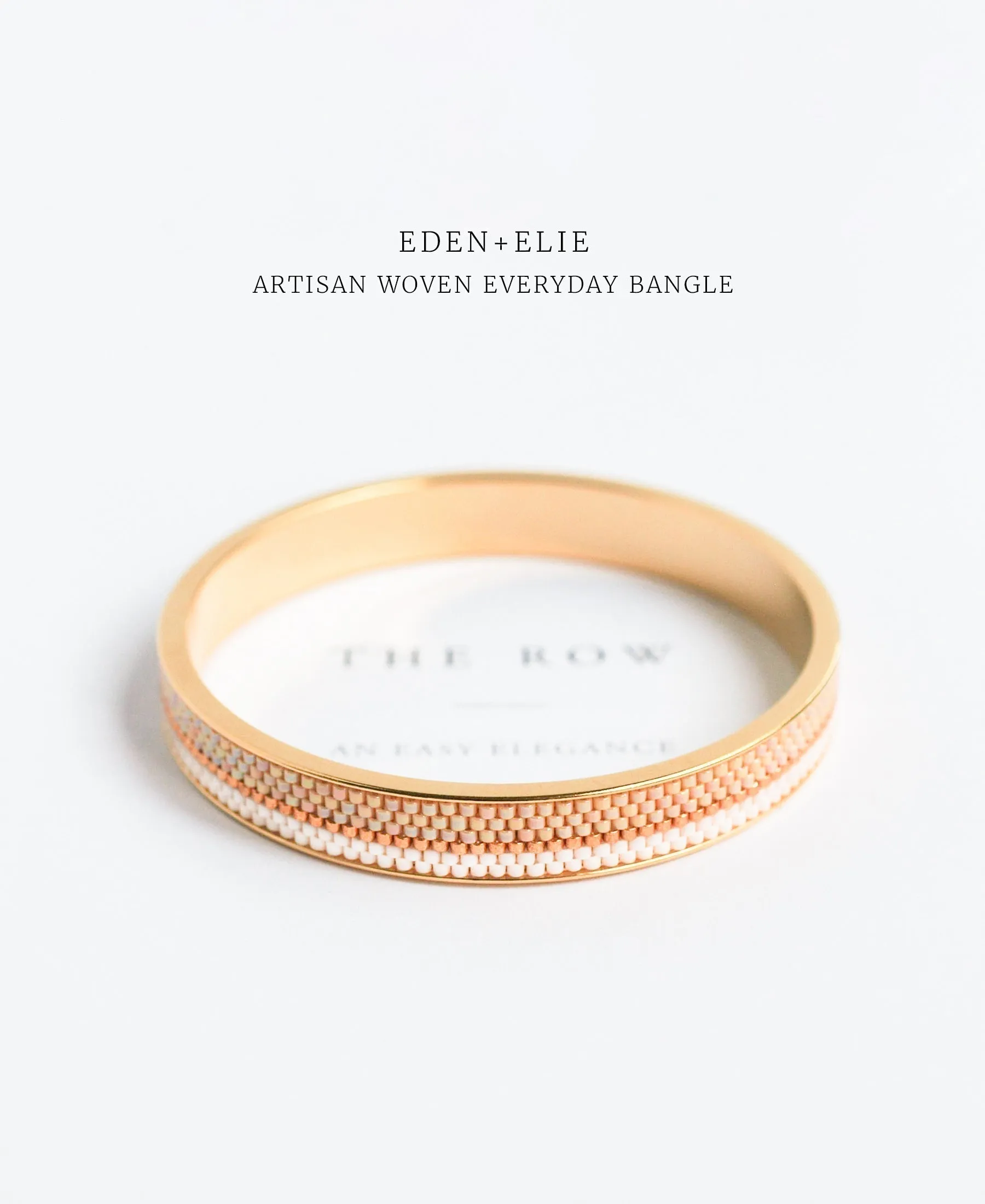 EDEN   ELIE Everyday gold narrow bangle - dusk