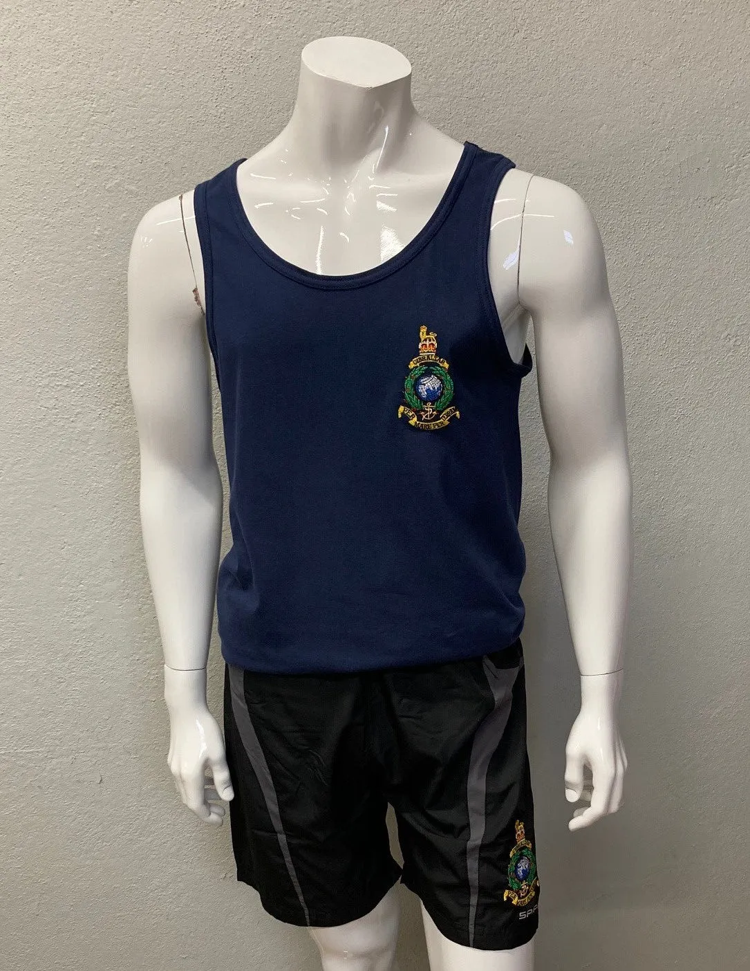 Essential Corps Crest Softstyle Vest Top Navy