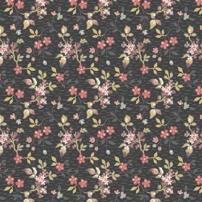 Fabric ONYX JASMINE from Moonstone Collection by Edyta Sitar for Andover, A-9448-K