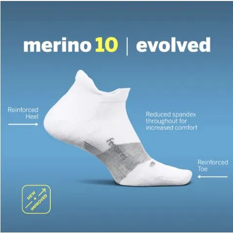 Feetures Merino 10 Cushion No Show