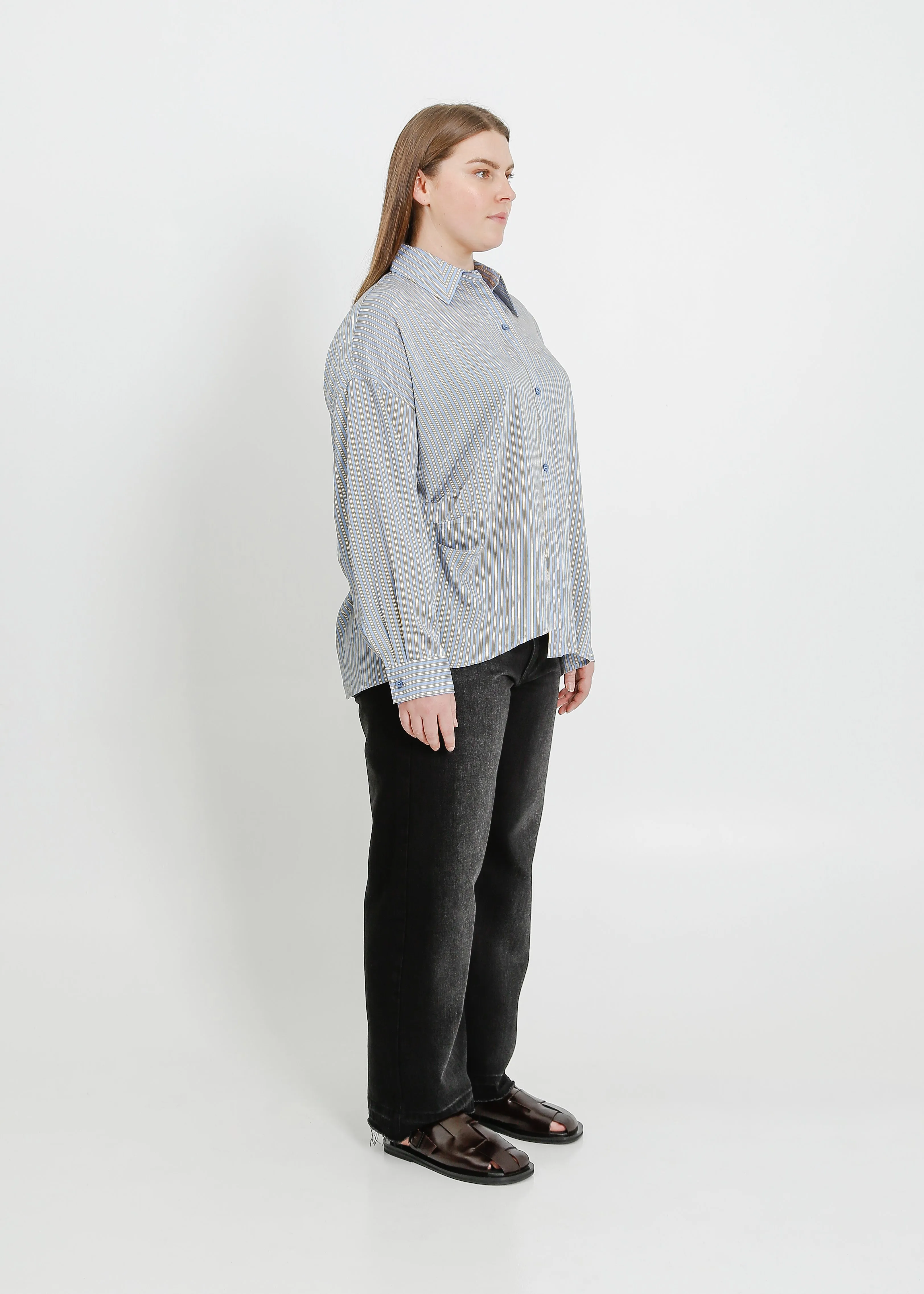 FIFER SHIRT / BLUE-YELLOW STRIPE