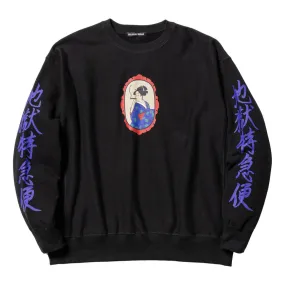 FLAGSTUFF 地獄特急便 SWEAT-BLACK