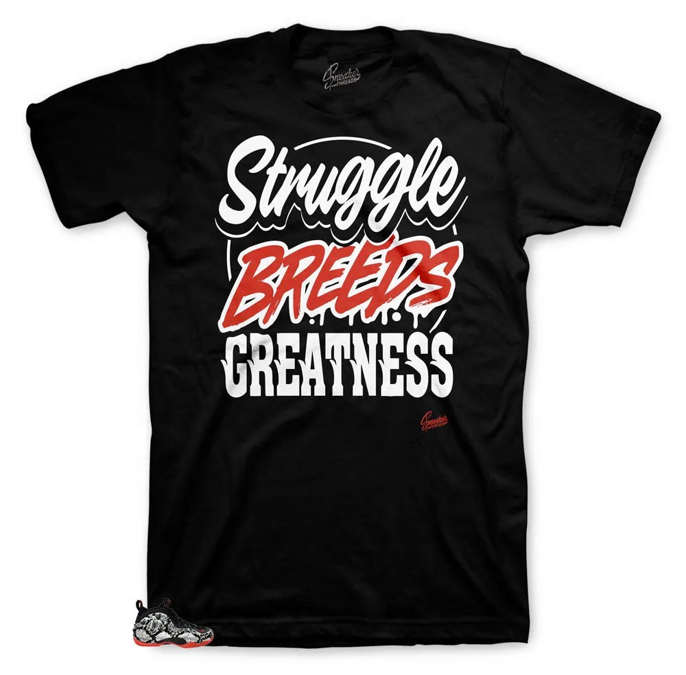 Foamposite Snakeskin Shirt - Struggle Breeds - Black