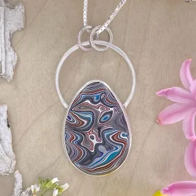 Fordite Pendant Necklace