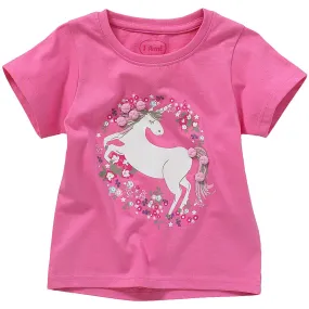 Girls Unicorn Pom Pom T-Shirt