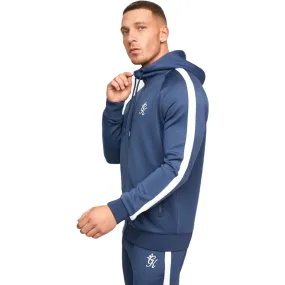 GYM KING ZIP-UP POLY TRACK TOP - MOONLIGHT BLUE