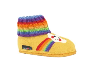 Haflinger Children's slipper Rainbow Yellow