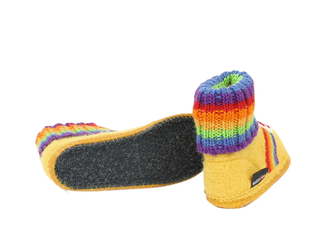 Haflinger Children's slipper Rainbow Yellow