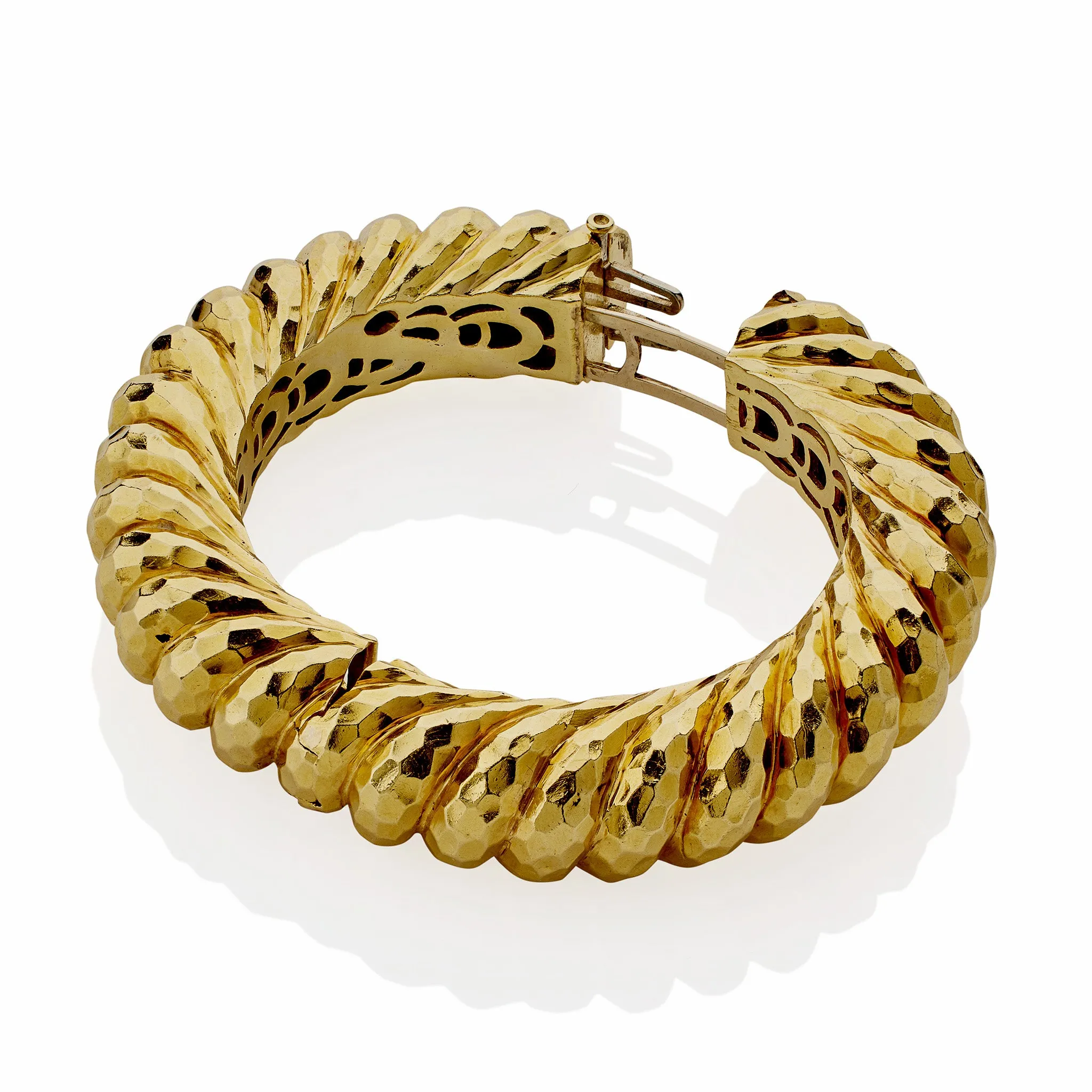 Henry Dunay "Faceted" Bangle Bracelet