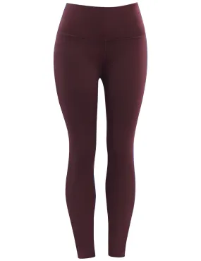 High Waist Yoga Pants mahoganymaroon