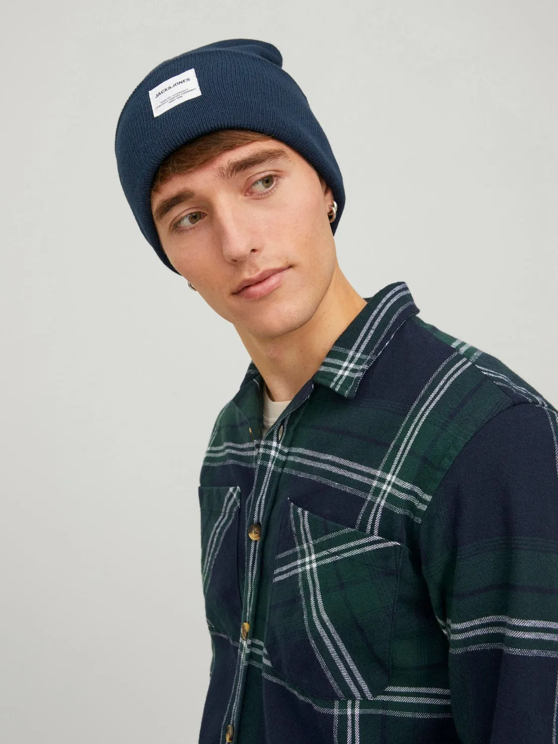 Jack & Jones Mens 'JACLONG' Knit Beanie Hat