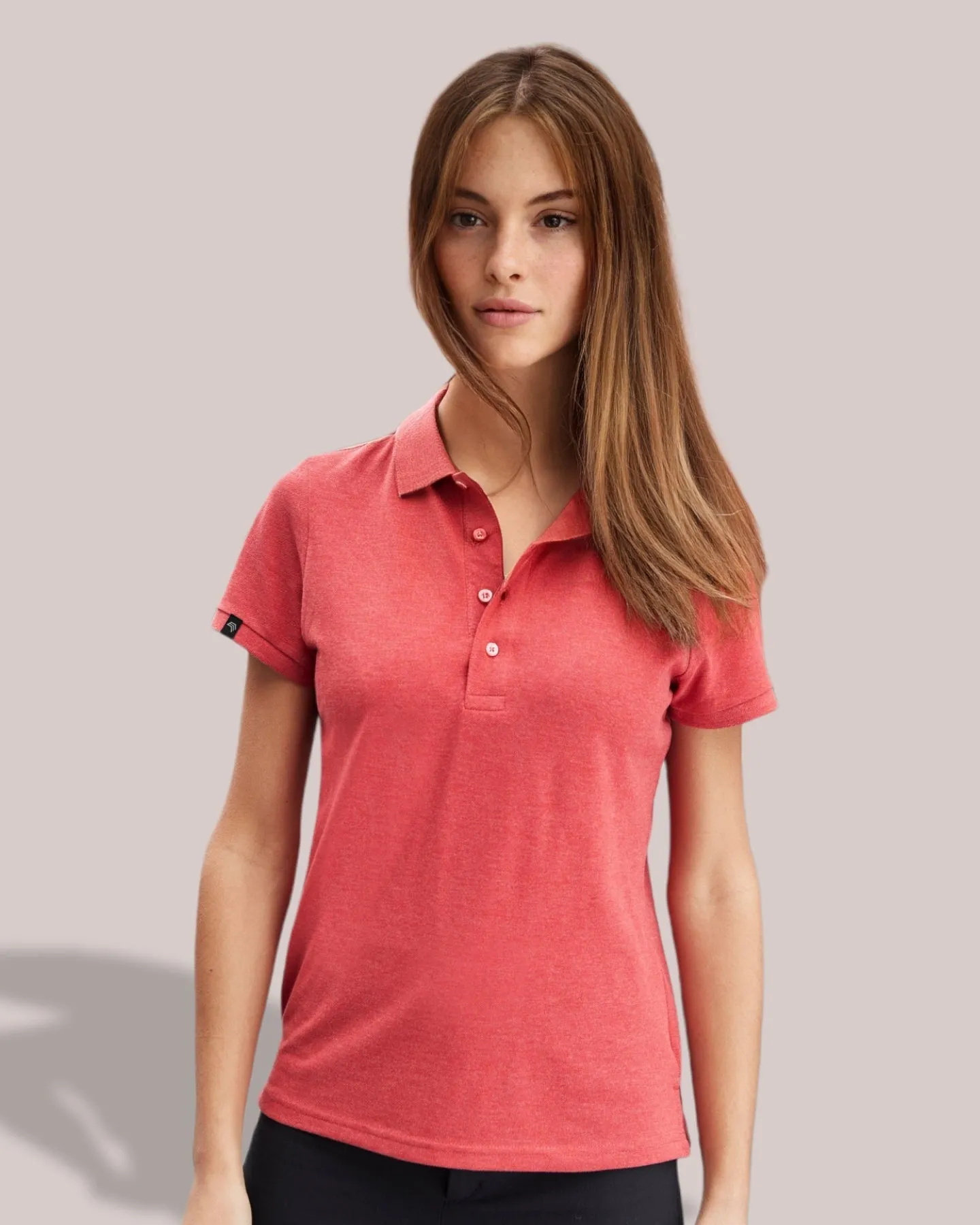 JAN 8009 ― Damen Bio-Baumwolle Polo Shirt - Wine Rot