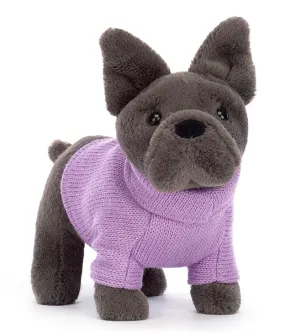 Jellycat Sweater French Bulldog Purple