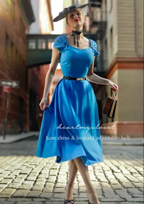 JUNE swing dress with sweetheart neckline