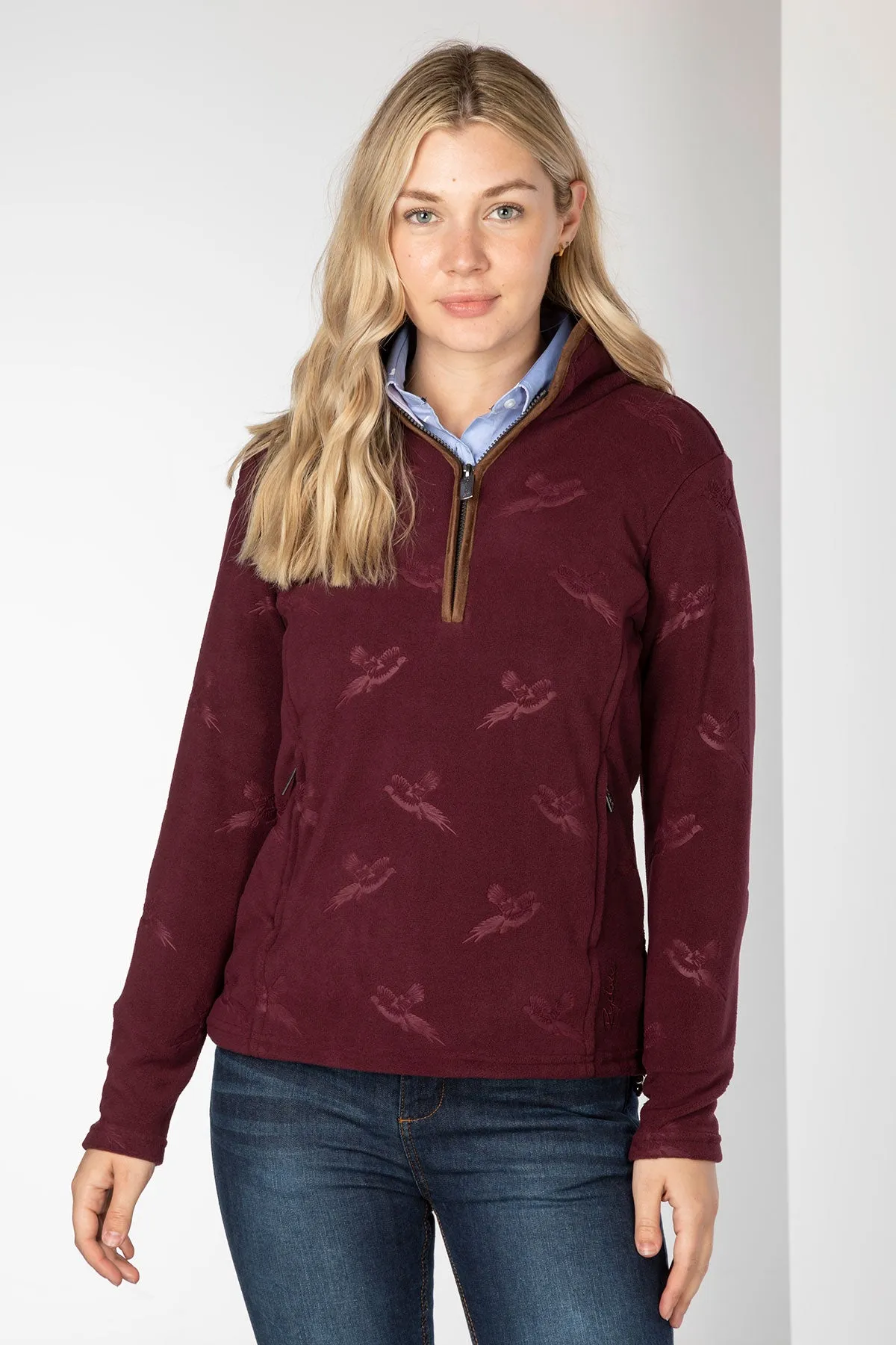 Ladies Overhead Pheasant Fleece - Haxby