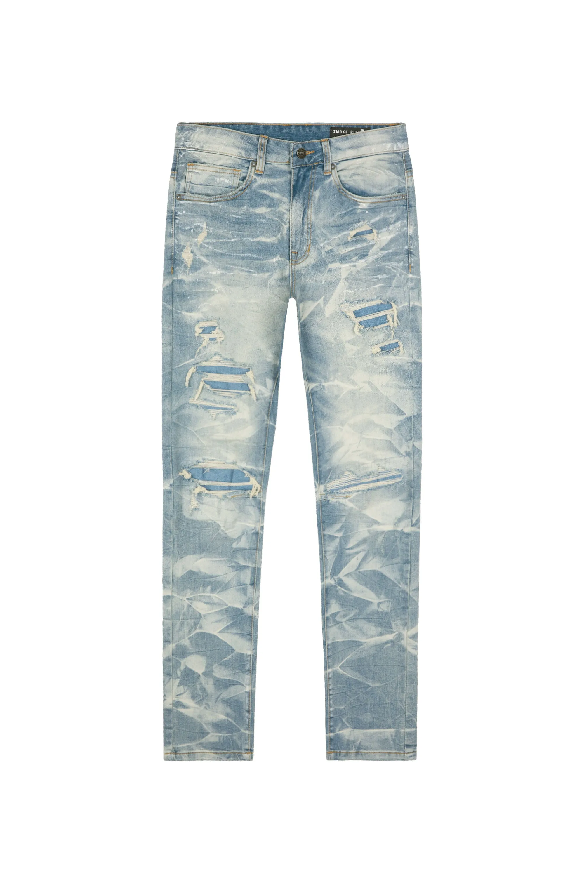 Lightning Effect Jeans - Clyde Blue