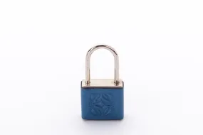 Loewe Sping Lock Blue Leather Trim, with Box