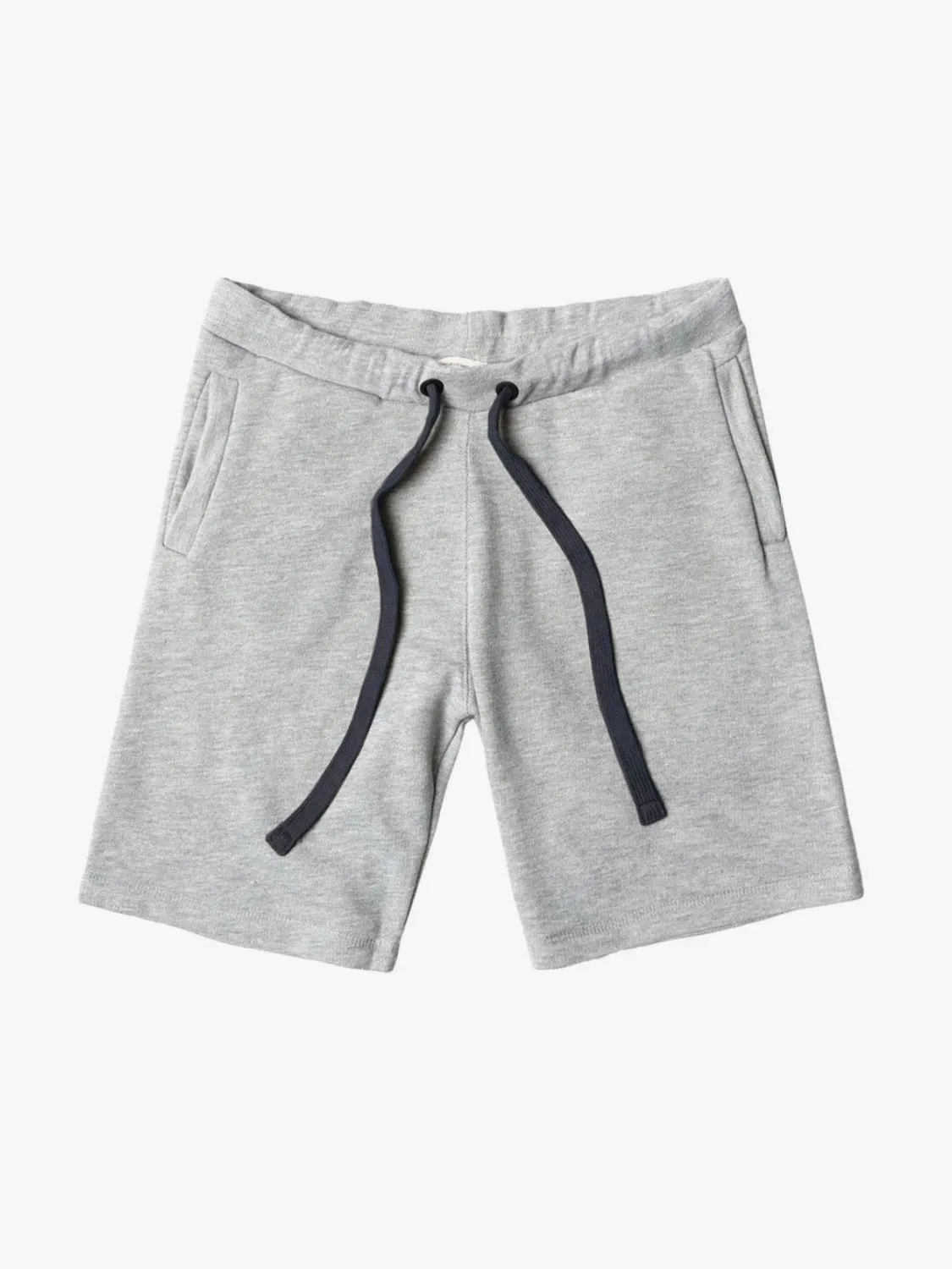 Loopback Cotton Jersey Relaxed Shorts Grey