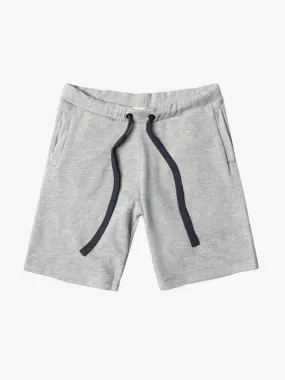 Loopback Cotton Jersey Relaxed Shorts Grey