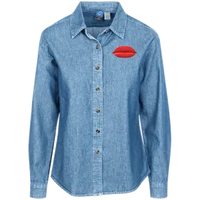 LSP10 Port Authority Women's LS Denim Shirt