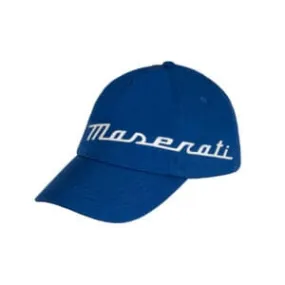 Maserati Rubber Print Baseball Hat - Black/Blue