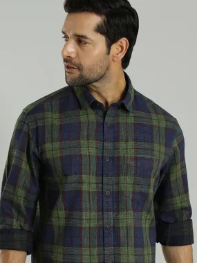 Men Checked Full Sleeve Cotton Shirt