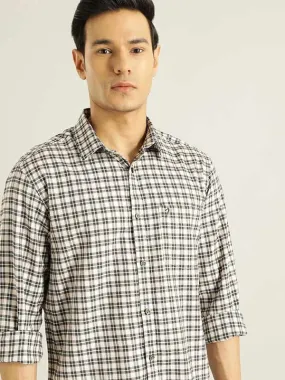 Men Checked Full Sleeve Cotton Shirt