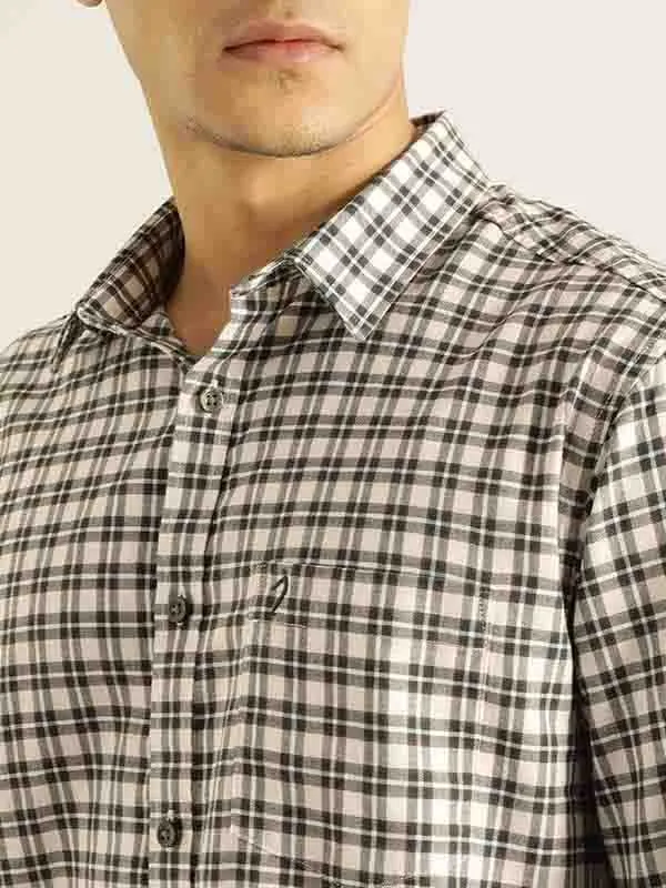 Men Checked Full Sleeve Cotton Shirt