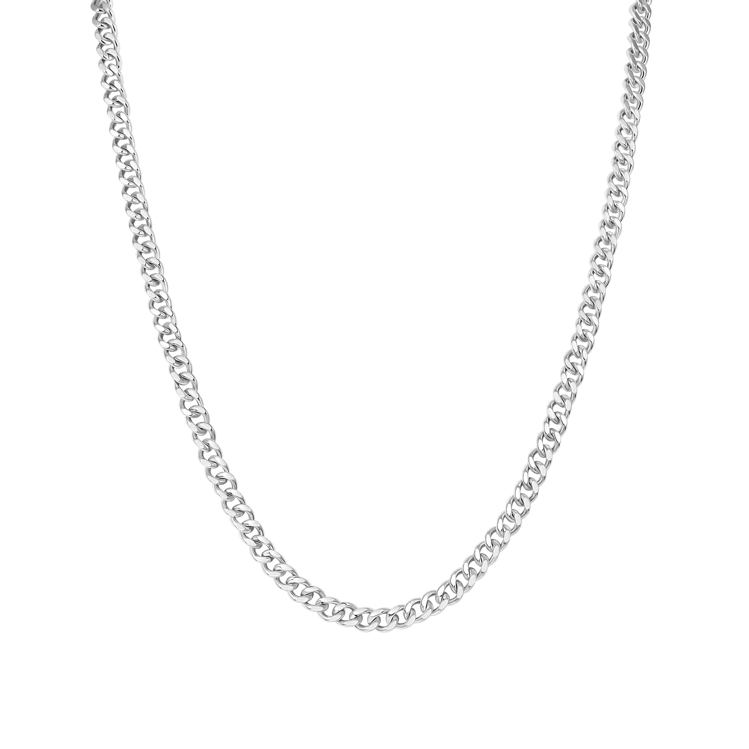 Miami White Gold Micro Cuban Curb Chain - 5mm