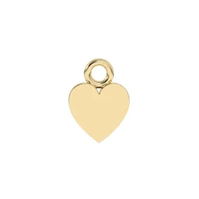 Mini Heart Charm | 10k Yellow Gold