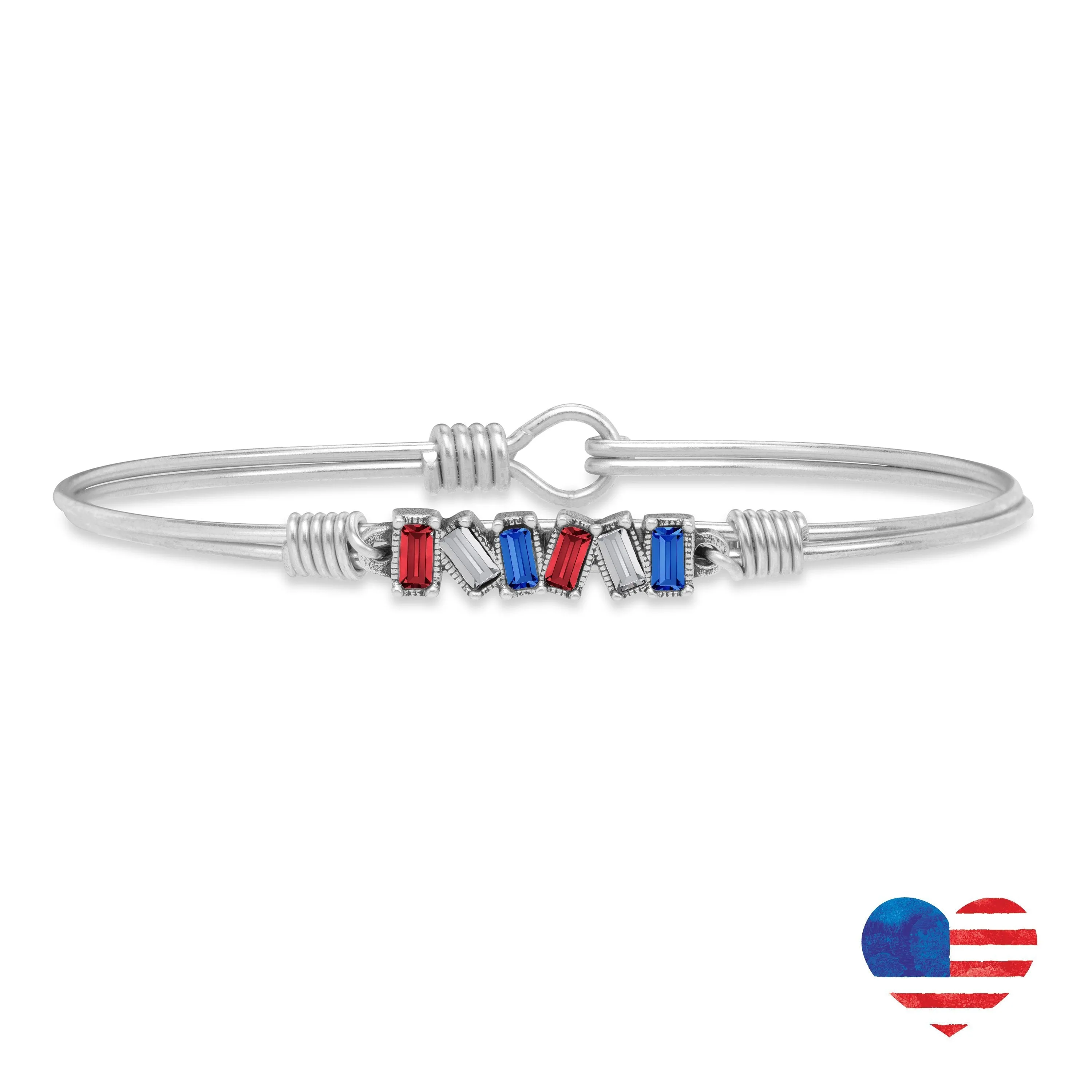 Mini Hudson Bangle Bracelet in Americana Ombre