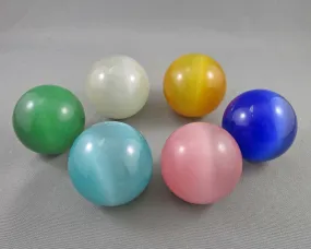 Mixed Colour Cat's Eye Sphere 1.5" 1pc (E020)