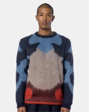 Moth Alpaca Sweater in Blue