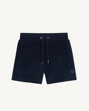 Navy Alicante 2.0 cotton towelling shorts