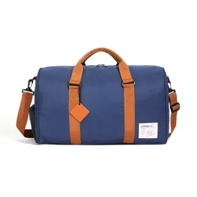 Navy Blue Nylon Travel Bag