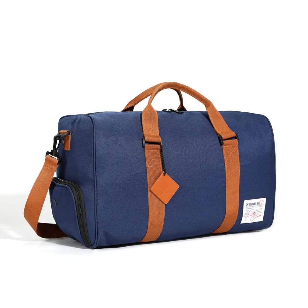 Navy Blue Nylon Travel Bag