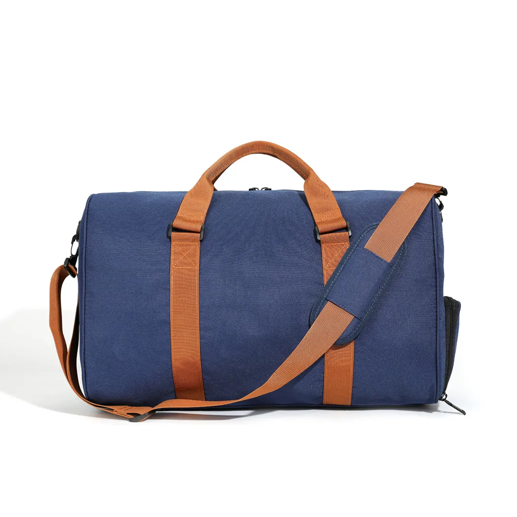 Navy Blue Nylon Travel Bag