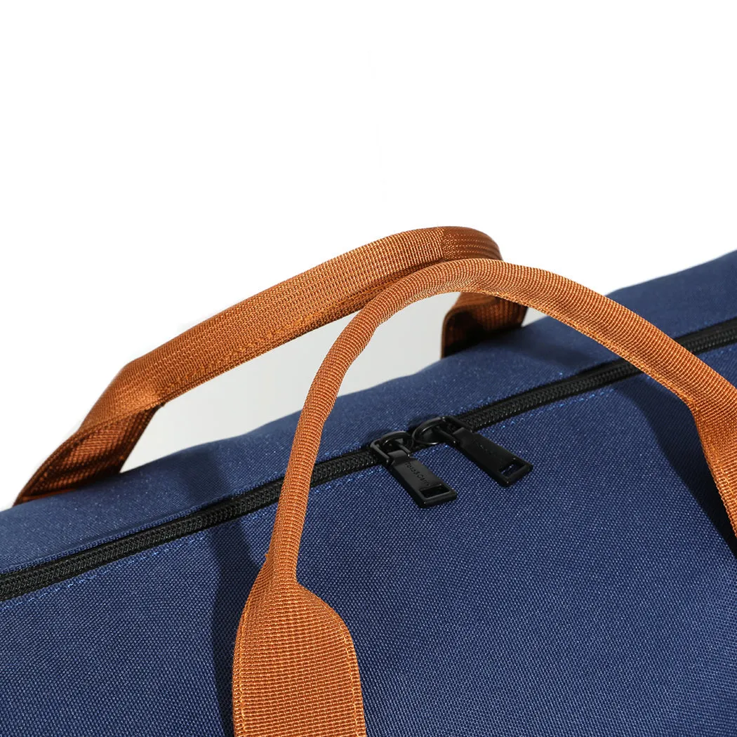 Navy Blue Nylon Travel Bag