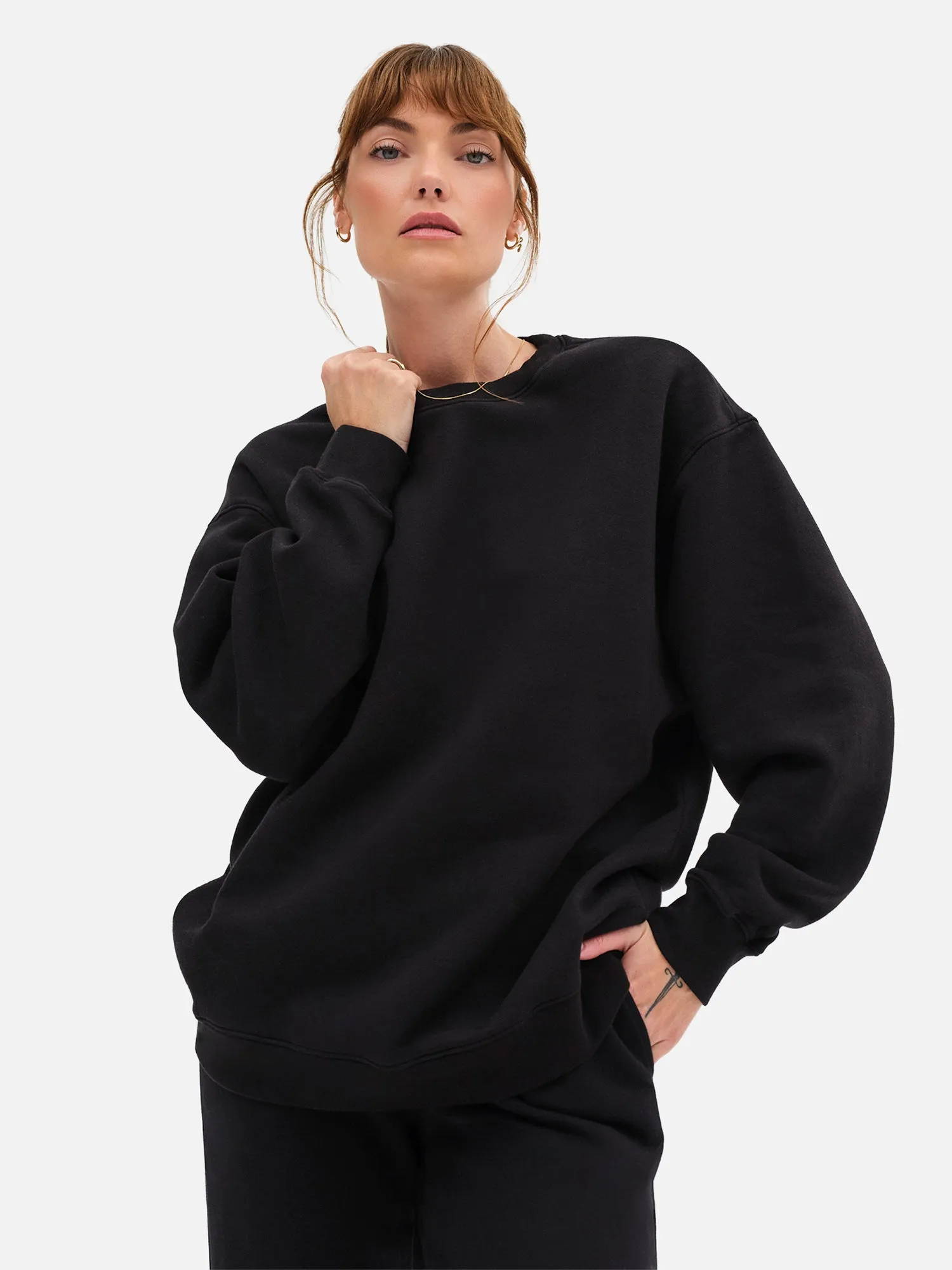 Organic Fleece Oversized Sweatshirt