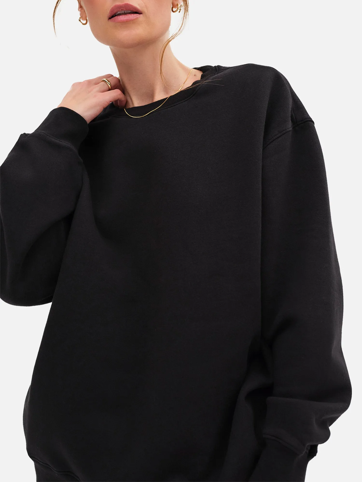 Organic Fleece Oversized Sweatshirt