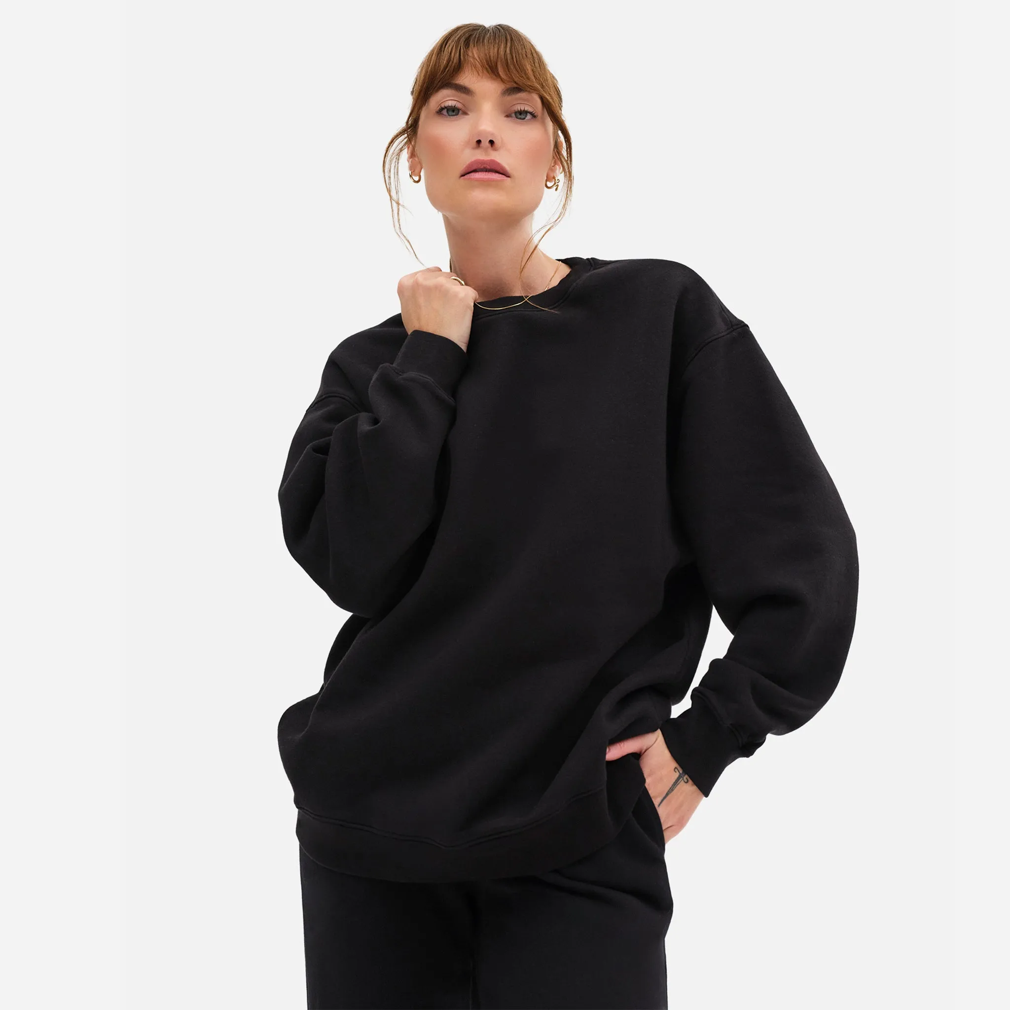 Organic Fleece Oversized Sweatshirt