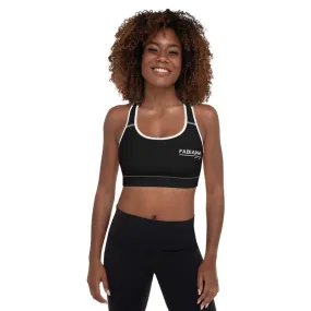 Padded Sports Bra By Bodybuilding Champ Fabiana Souza - Black Color