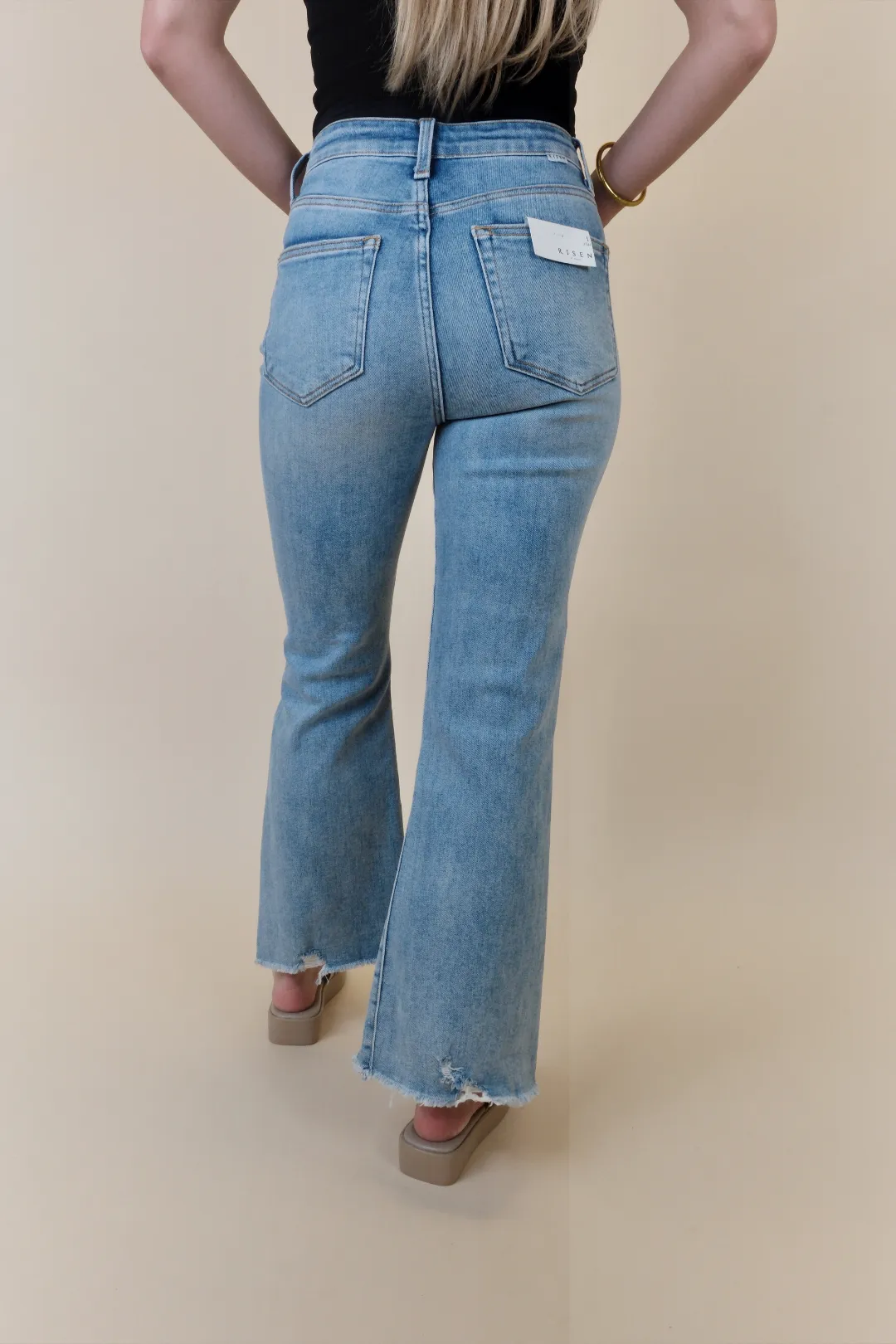 Paige High Rise Crop/Flare Jeans