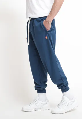 Pantalone Felpa Tasche Zip Tessuto Riciclato Sailor Blue