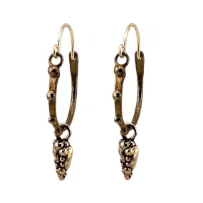 PENDULUM RIveted Midi Hoops - Bronze