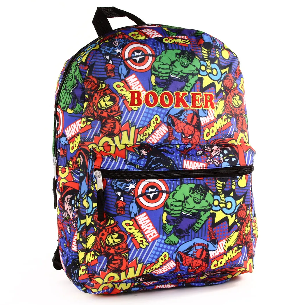 Personalized Embroidered 16 Inch Marvel Heroes Backpack